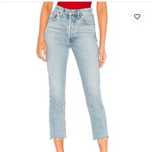 AGOLDE Riley high rise straight leg jeans